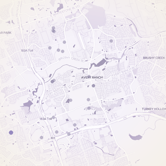 Interactive map of Cedar Park, Austin