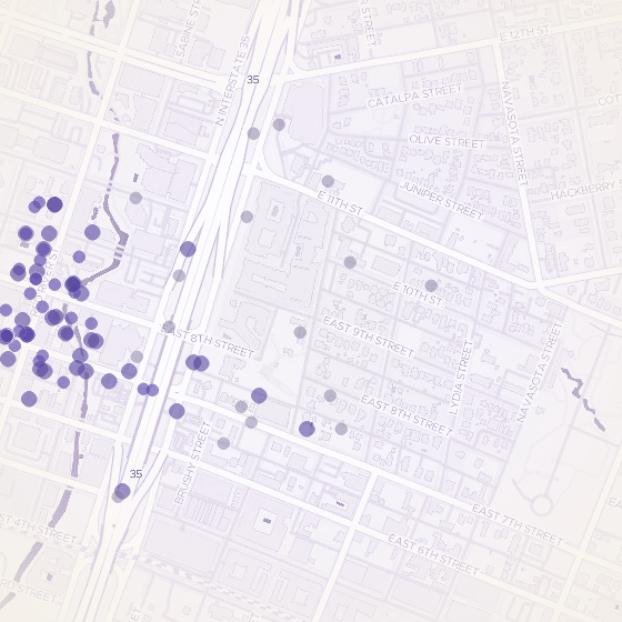 Interactive map of Red River, Austin