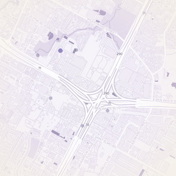 Interactive map of St. Elmo, Austin