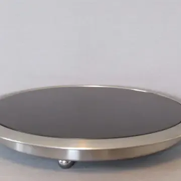 Footed Steel & Marble Cake Platter Rental