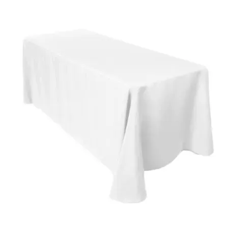 8 Foot White Linen Rental