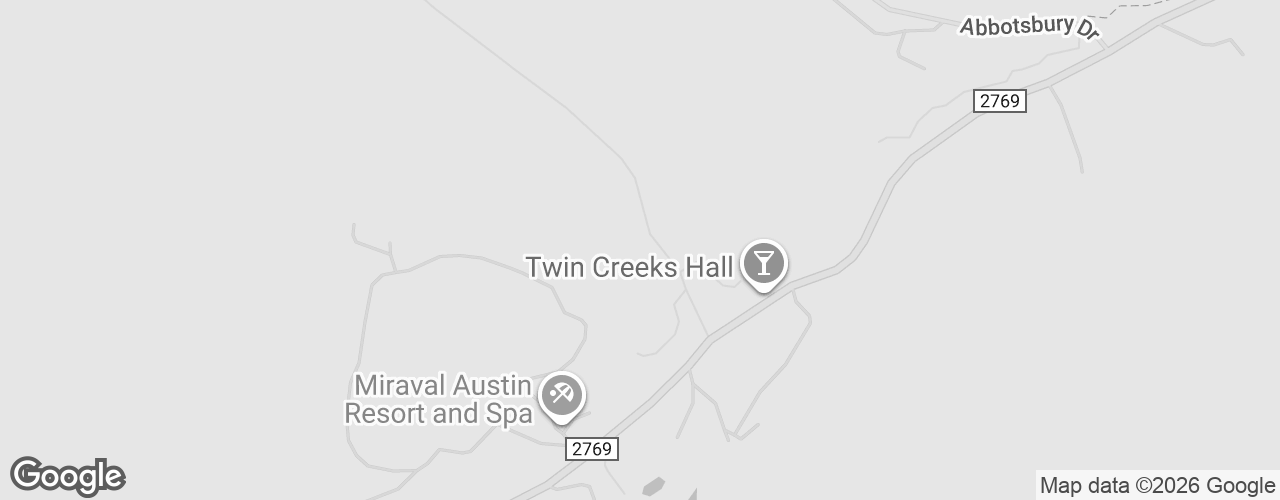 Map banner of Miraval Austin Resort and Spa