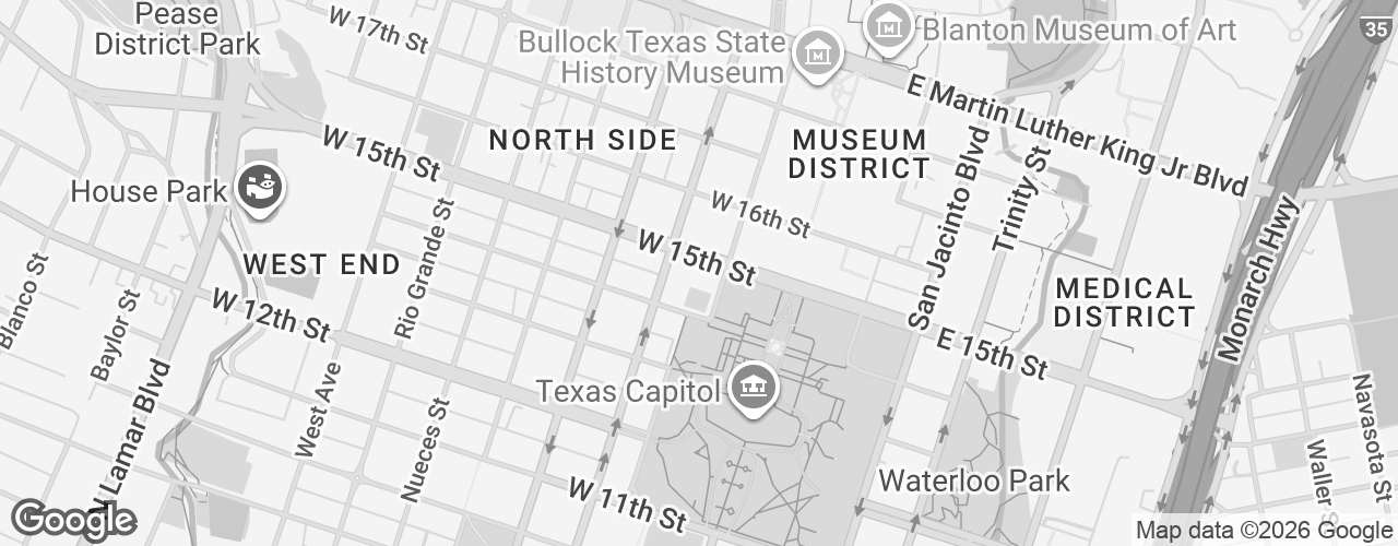 Map banner of State Bar of Texas - Hatton Sumners Room