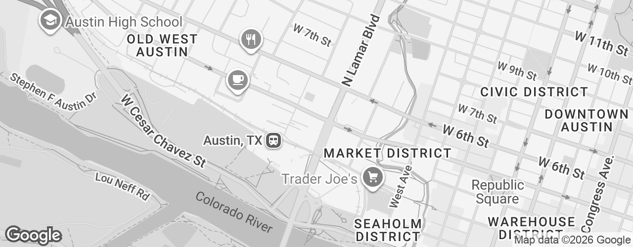 Map banner of HomeAway Downtown Austin