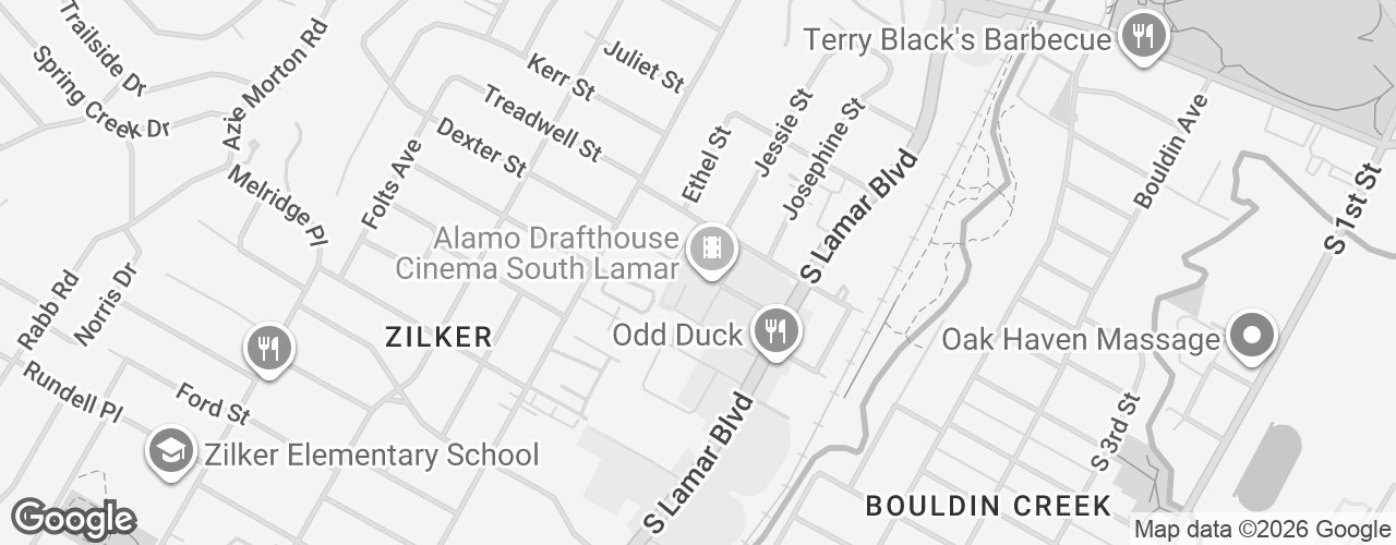 Map banner of Alamo Drafthouse Cinema (South Lamar)