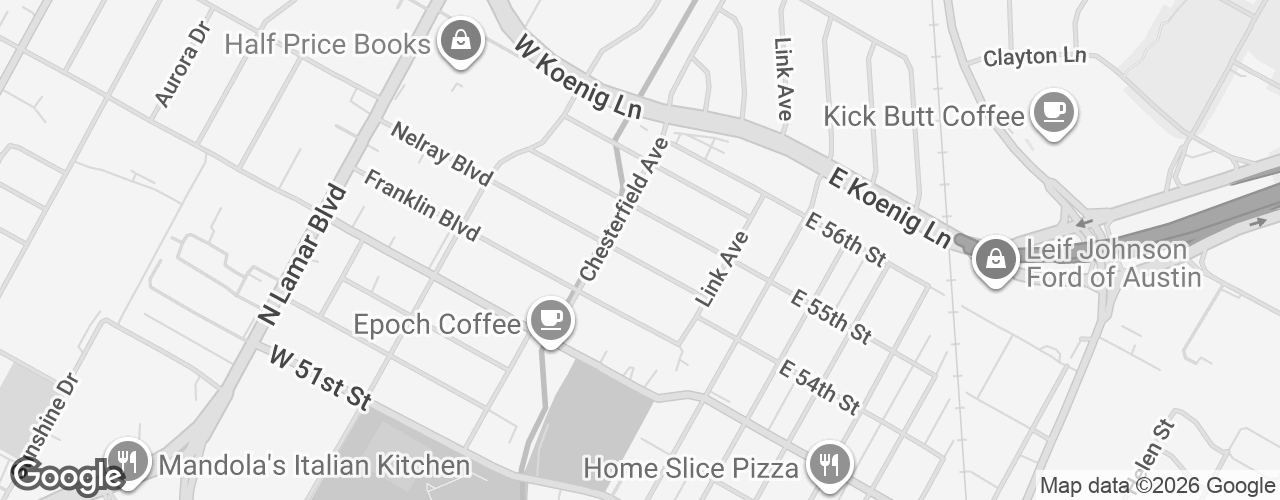 Map banner of Present Practice Yoga - Downtown Austin