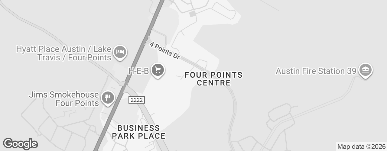 Map banner of Four Points Drive Venue