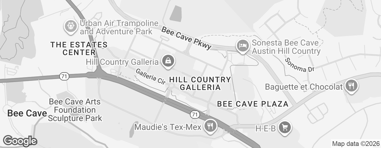 Map banner of Hill Country Galleria