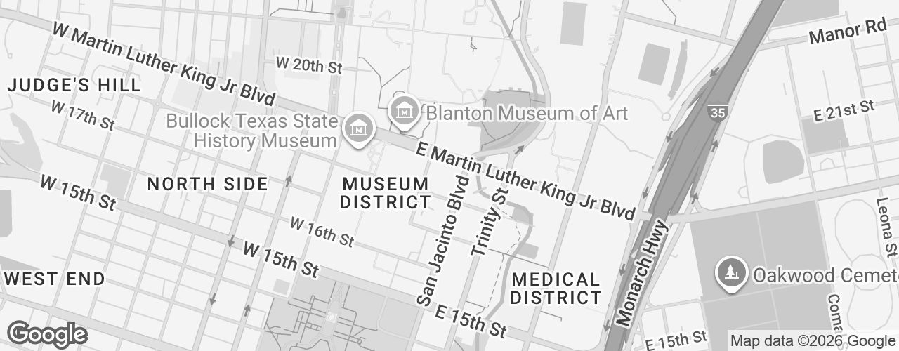 Map banner of San Jacinto Center