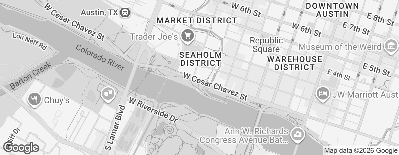 Map banner of Austin Central Library