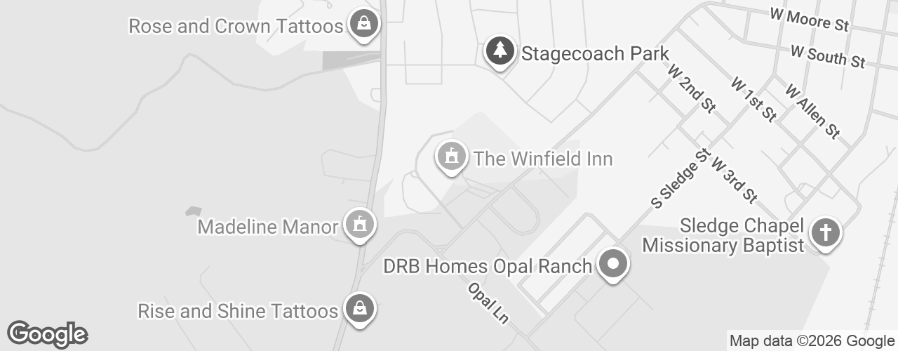 Map banner of Winfield Inn