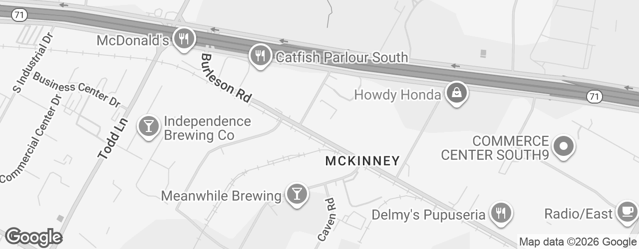 Map banner of Austin Catering Co