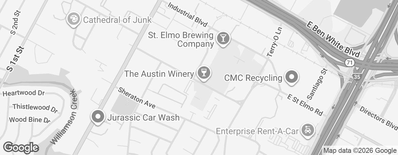 Map banner of The Arts Apartments At South Austin