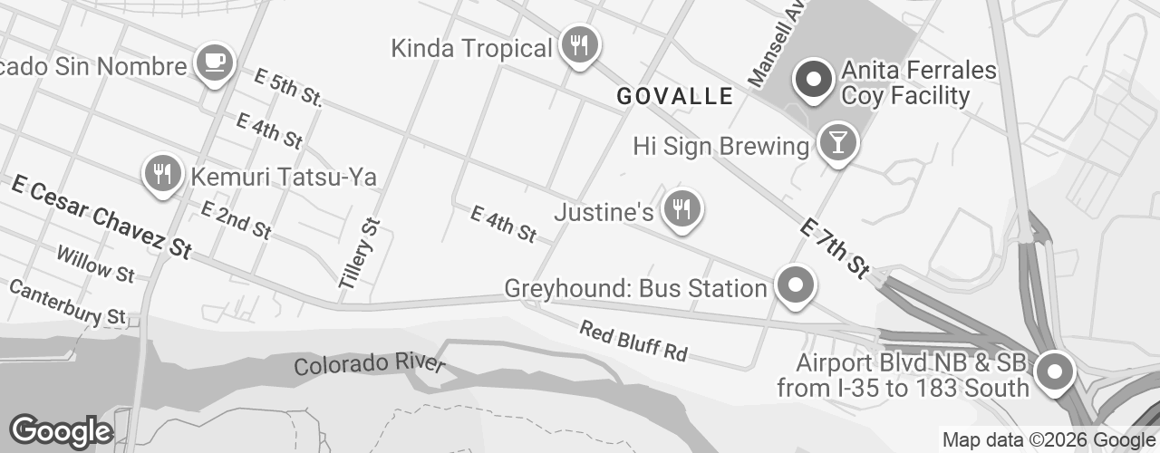 Map banner of East 5th Street Venue