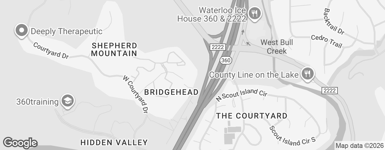 Map banner of Shepherd Mountain Cove Building 2 Suite 200