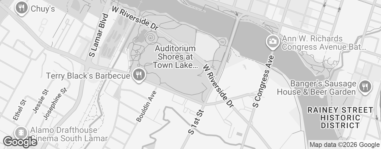 Map banner of The Long Center for the Performing Arts
