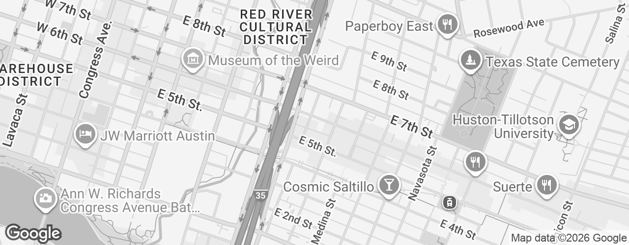 Map banner of Realtor.com Austin Tech Center
