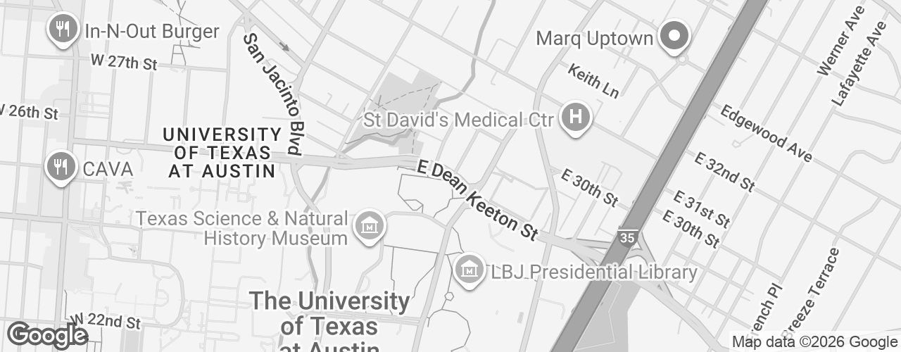 Map banner of UT Law School Pavillion