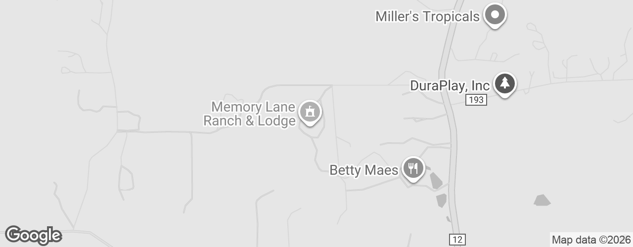 Map banner of Memory Lane Event Center