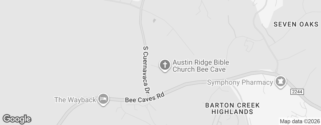Map banner of Austin Ridge Bible Church