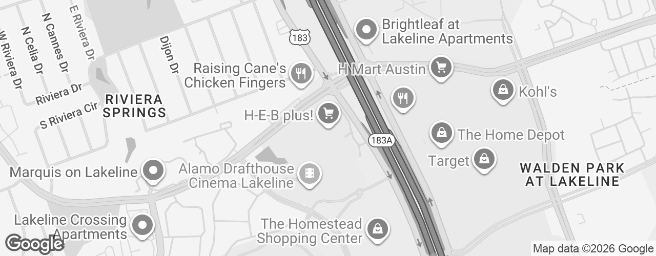 Map banner of Alamo Drafthouse Lakeline