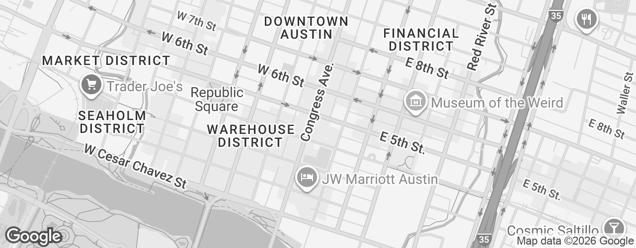 Map banner of Frost Bank Tower