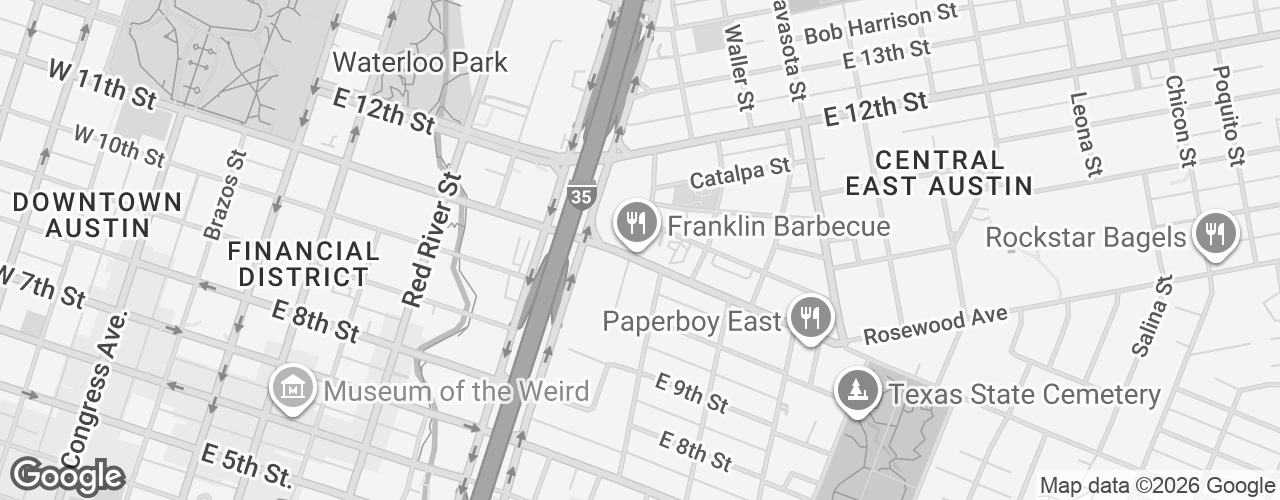 Map banner of Franklin Barbecue