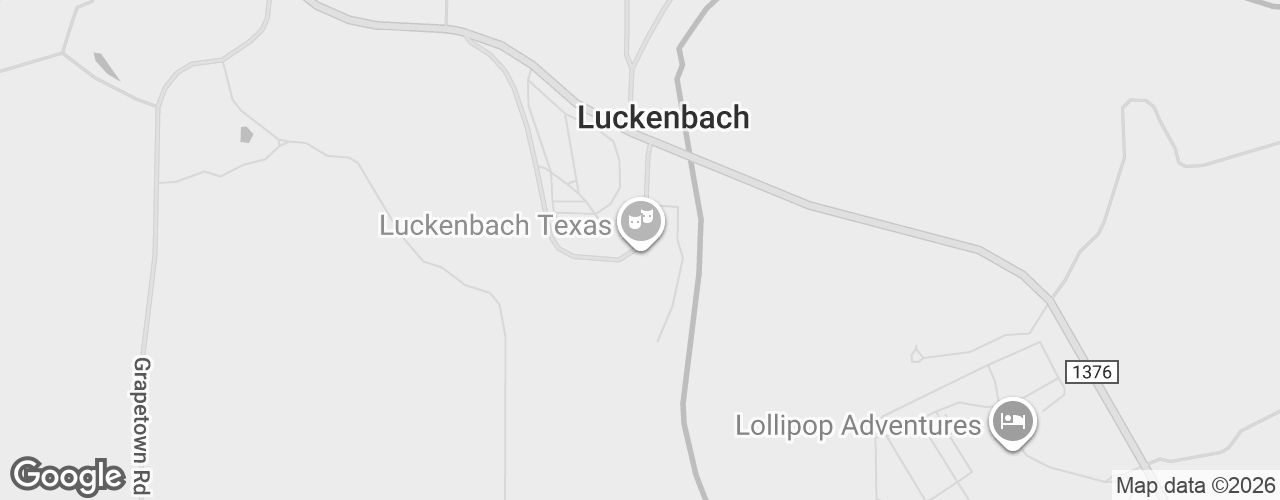 Map banner of Luckenbach Texas