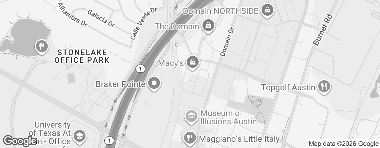 Map banner of Macy's at the Domain