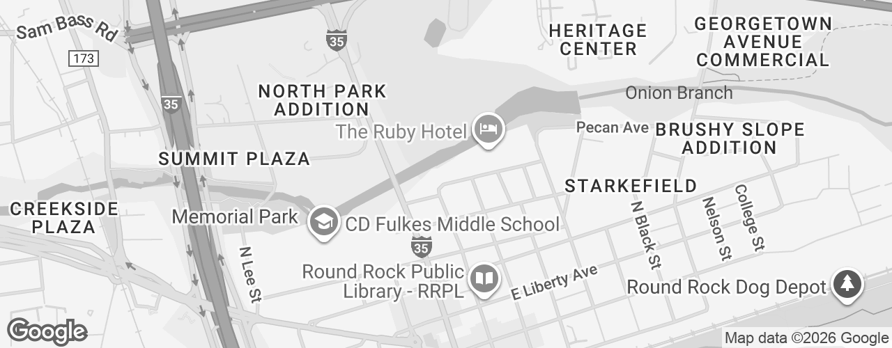 Map banner of Groove on Brushy Creek