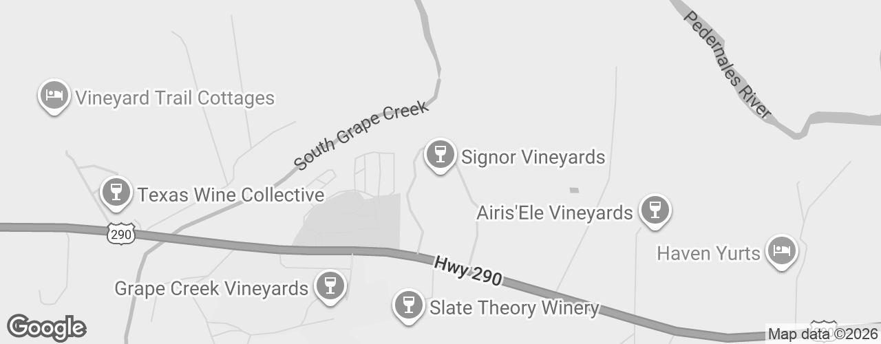 Map banner of Signor Vineyards Tasting Room