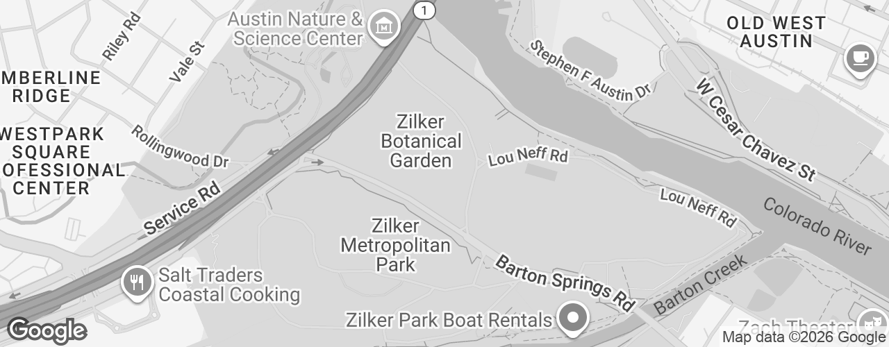 Map banner of Zilker Botanical Garden