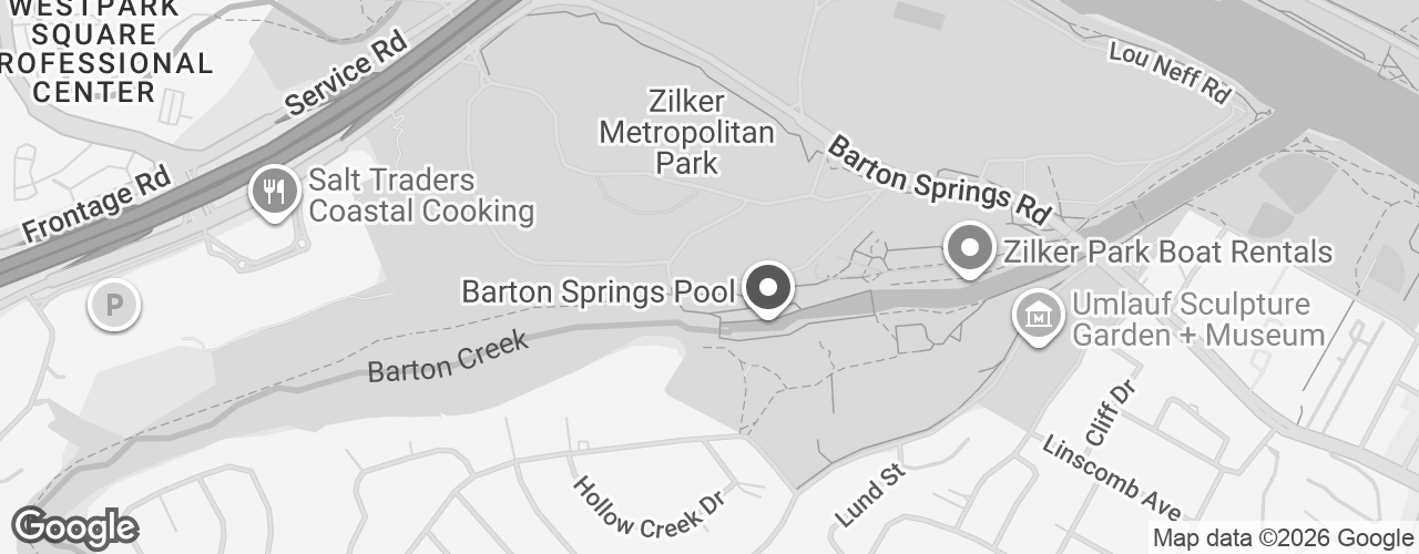 Map banner of Zilker Hillside Theater
