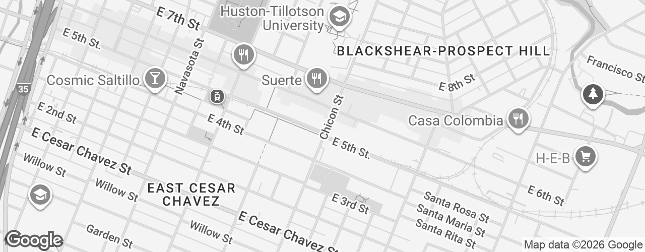 Map banner of Centro Austin