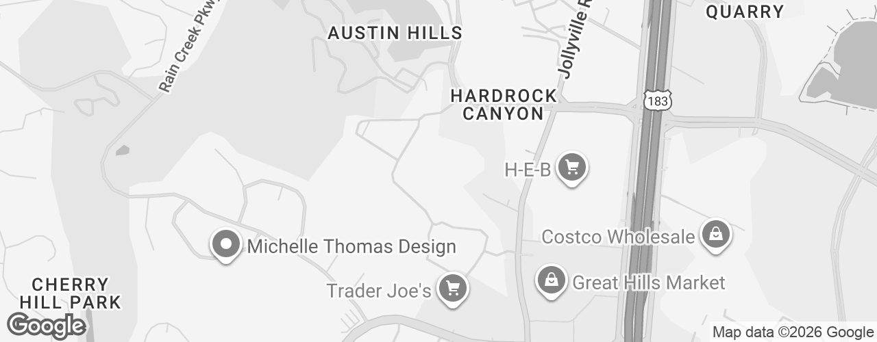 Map banner of Great Hills Baptist Church